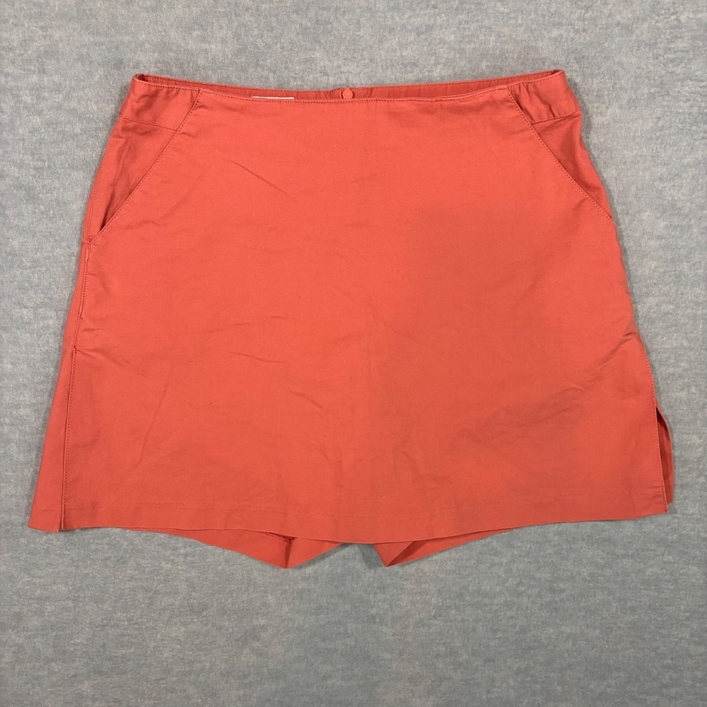 Adidas Womens Coral Pink Stretch Golf Tennis Skort AE7002 Size 10